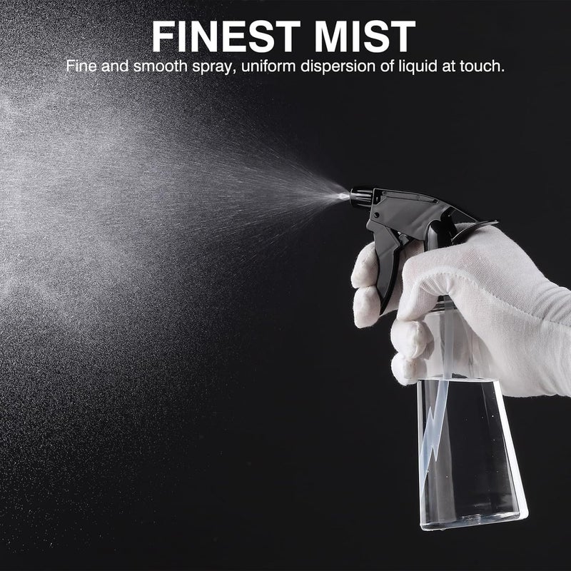 Dymoece Plastic Spray Bottles, 2 Pack Water Fine Mist Spray Bottles for Plants, Cleaning, Cooking, Pet Leak Proof Cleaning Spray Bottle - Image 3